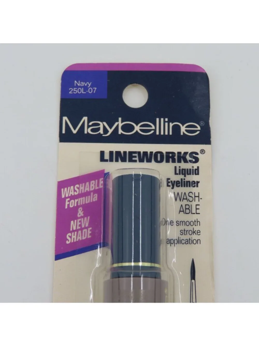 Maybelline Lineworks Liquid Eyeliner Navy 205L-07 Washable Formula NEW Sealed